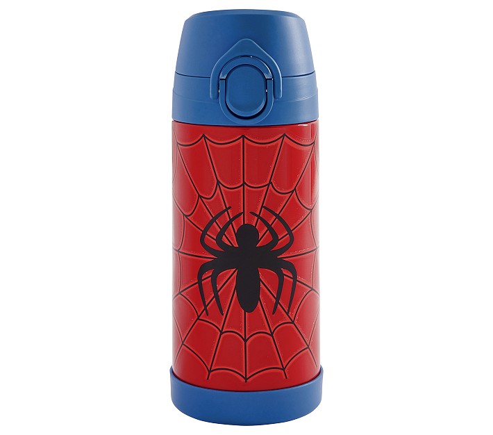 Custom Name Spider-Man Aluminum Water Bottle For Kids – 500ml, White
