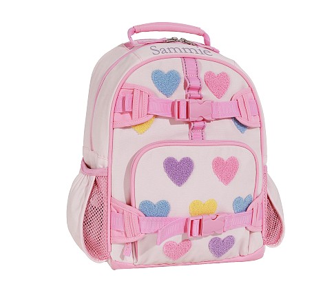 Pastel Chenille Hearts Backpack | Pottery Barn Kids