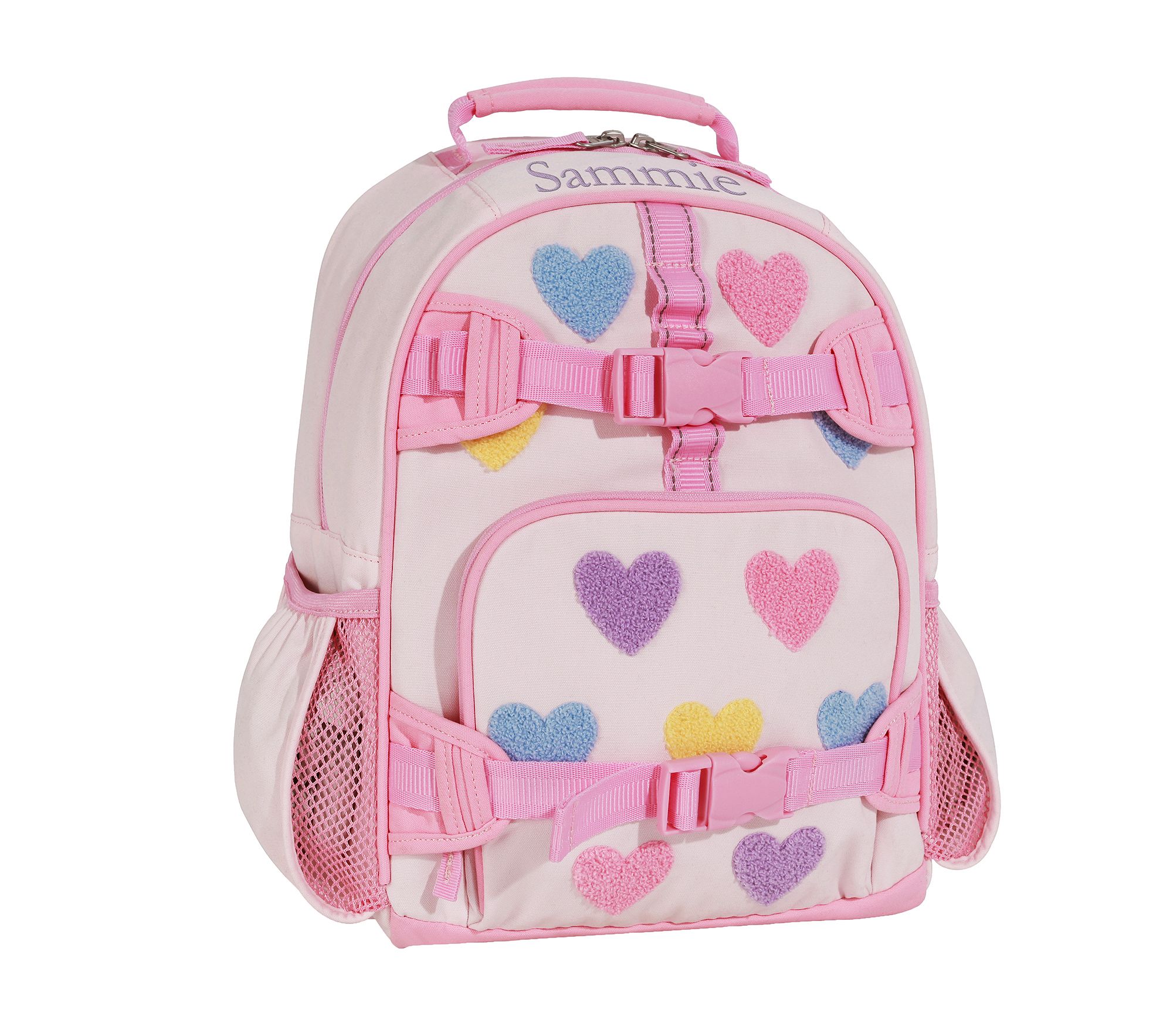 Pastel Chenille Hearts Mackenzie Backpack