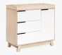 Open Box: Babyletto Hudson 3 Drawer Dresser & Topper Set - Washed Natural/White