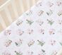 Holly Jolly Blush Santa Organic Crib Fitted Sheet