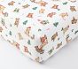 Holiday Teddy Bears Organic Crib Fitted Sheet