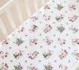 Holly Jolly Santa Organic Crib Fitted Sheet