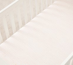 Falling Dot Organic Crib Fitted Sheet