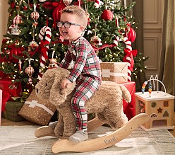 Labradoodle Plush Nursery Rocker