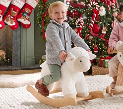 Lamb Critter Plush Nursery Rocker