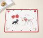 Puppy Love Valentine's Faux Leather Placemat