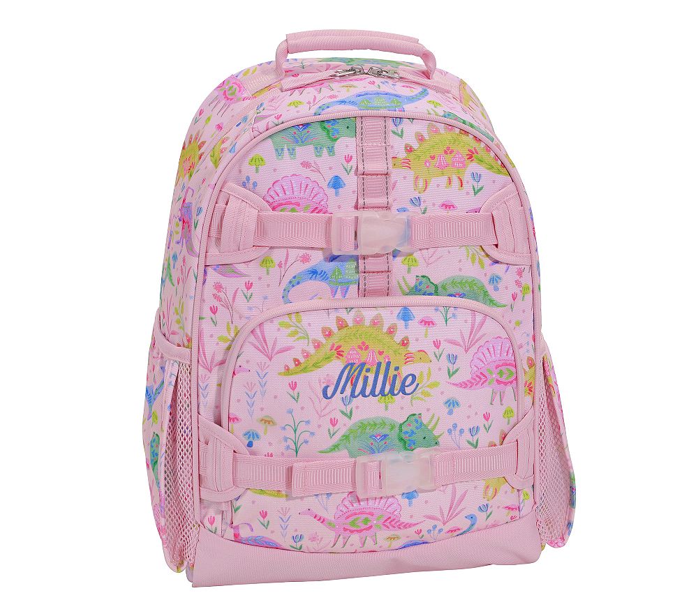 Mackenzie Heritage Pink Dinos Backpacks | Pottery Barn Kids