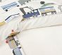 Embroidered Heritage Train Border Duvet Cover &amp; Shams