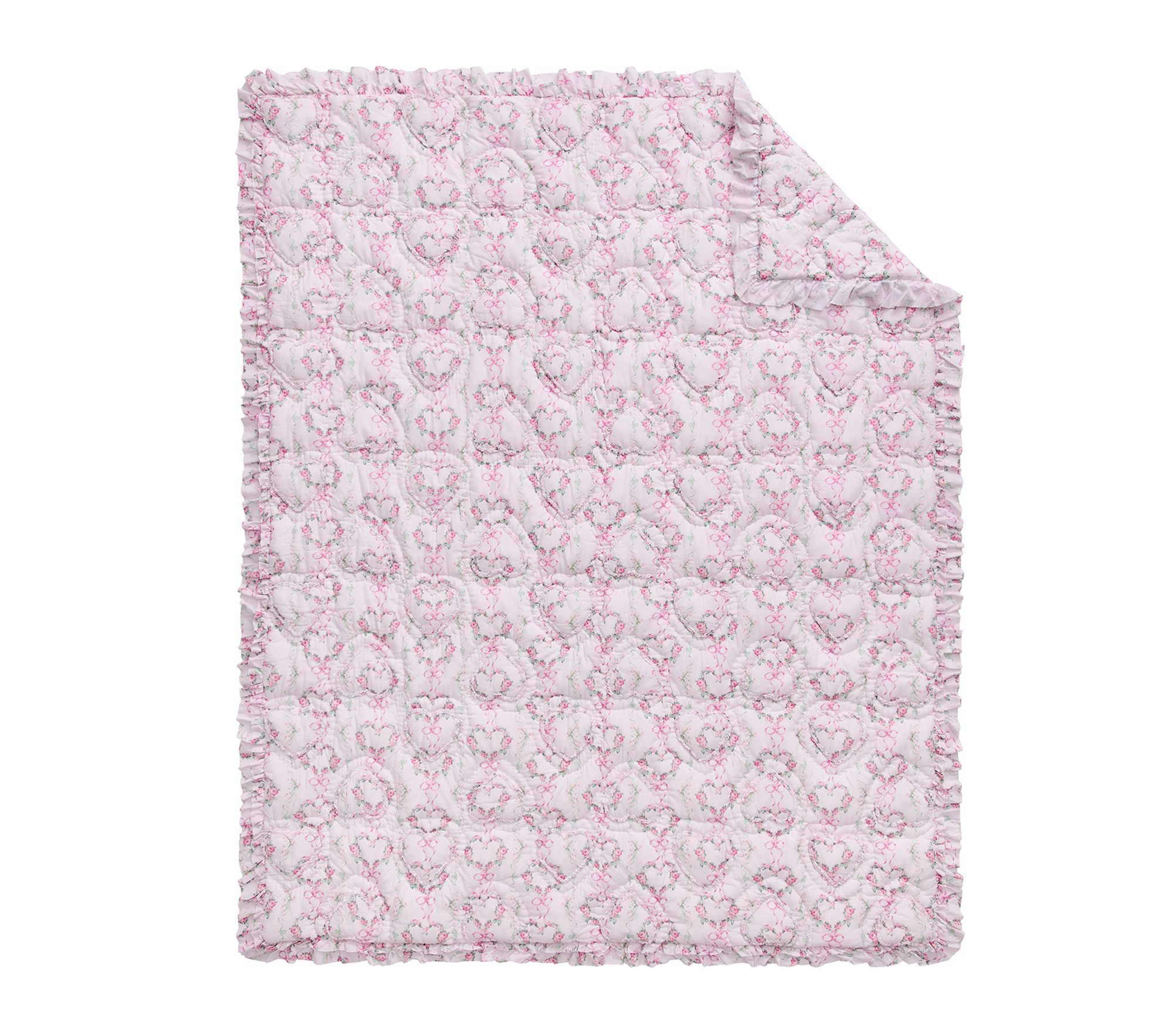 LoveShackFancy Floral Heart Quilt & Shams - Thumbnail 2