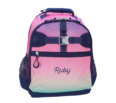 Mackenzie Rainbow Ombre Sparkle Glitter Adaptive Backpacks