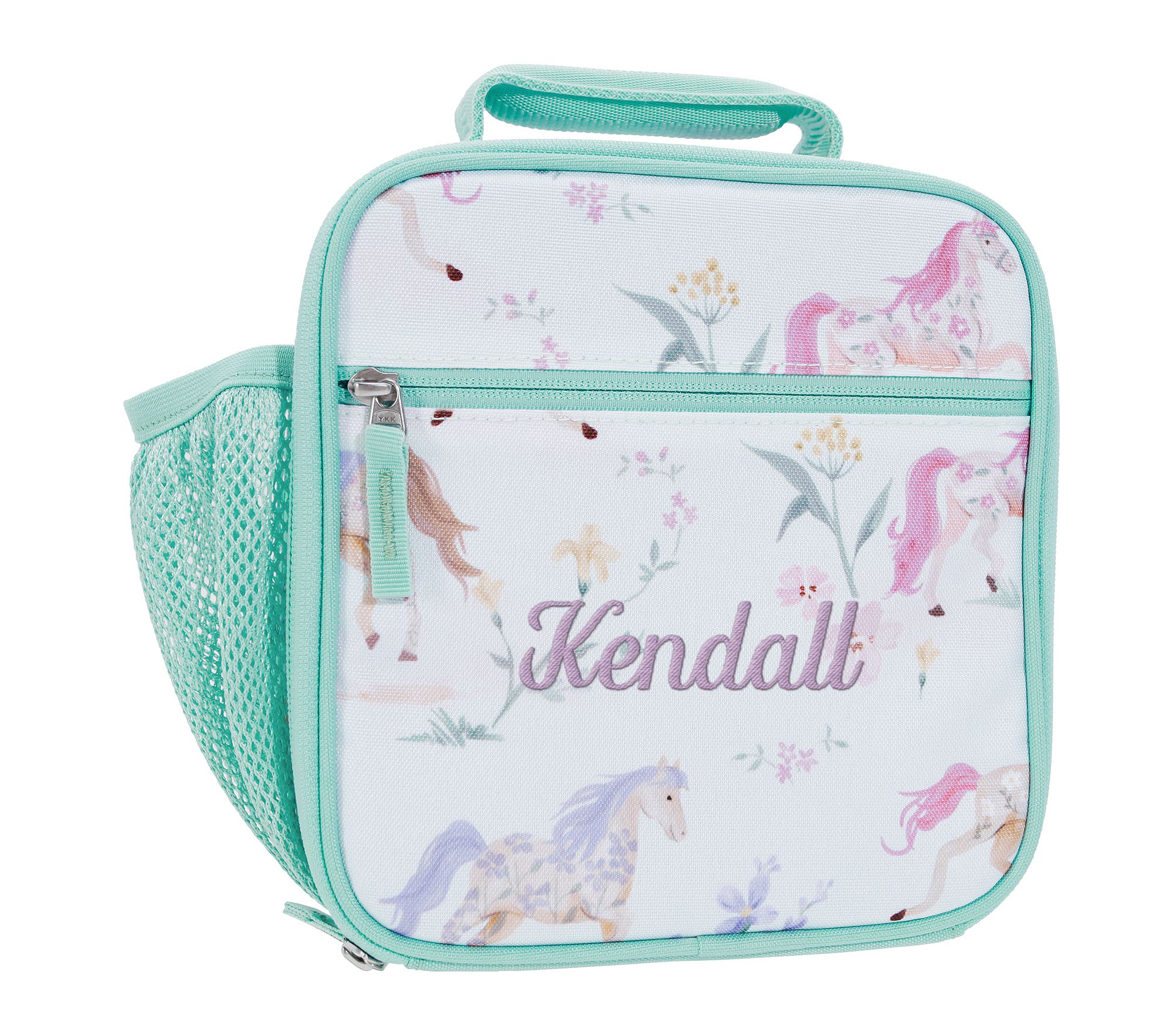 Mackenzie Aqua Horses Lunch Box