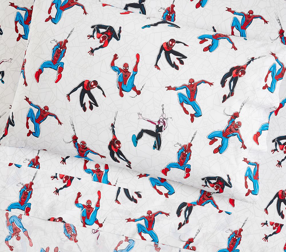 Marvel's Spider-Man Glow-in-the-Dark Sheet Set & Pillowcases - Queen, Multi