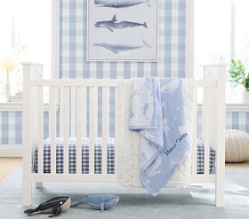 Kendall Low-Profile Convertible Baby Crib | Pottery Barn Kids