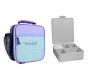 Mackenzie Lavender/Aqua/Navy Colour Block Lunch &amp; Bento Bundle, Set of 2