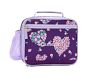 Mackenzie Plum Flower Hearts Lunch Boxes