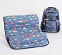 Mackenzie Blue Dino Backpack and Nap Mat Bundle, Set of 2