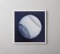 Monochromatic Baseball Framed Art