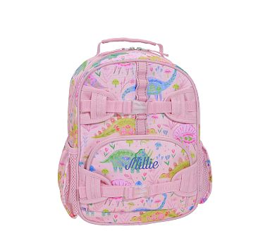 Pottery Barn Kids MACKENZIE リュック 恐竜柄 Mackenzie Heritage Pink Dinos Lunch Boxes | Pottery Barn Kids