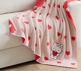 Hello Kitty Heart Throw Blanket | Pottery Barn Kids