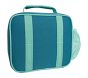 Mackenzie Turquoise Rainbows Chenille Lunch Boxes