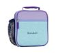 Mackenzie Lavender/Aqua/Navy Colorblock Lunch Boxes