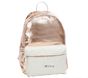 Colby Rose Gold Metallic Sherpa Backpacks