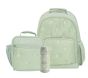 Mackenzie Puffer Sage Daisies Backpack &amp; Lunch Bundle, Set of 3