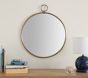 Antique Brass Ring Round Mirror (28")