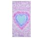 Lavender Heart Tie-Dye Beach Tote &amp; Towel Set