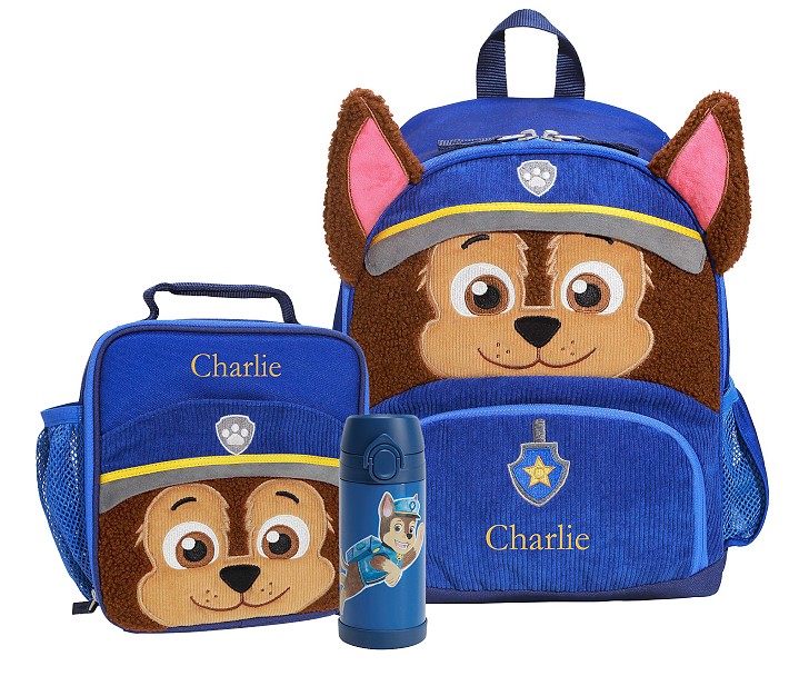 Chase Chic Peuter Rugzakken voor Jongens, 12.5 Inch Kleuter Rugzak voor Kinderen 2-5 Jaar, Kleine Schattige Peuter Tas met Borstriem voor Kinderdagverblijf Reizen blauwe graafmachine