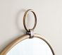 Antique Brass Ring Round Mirror (28")