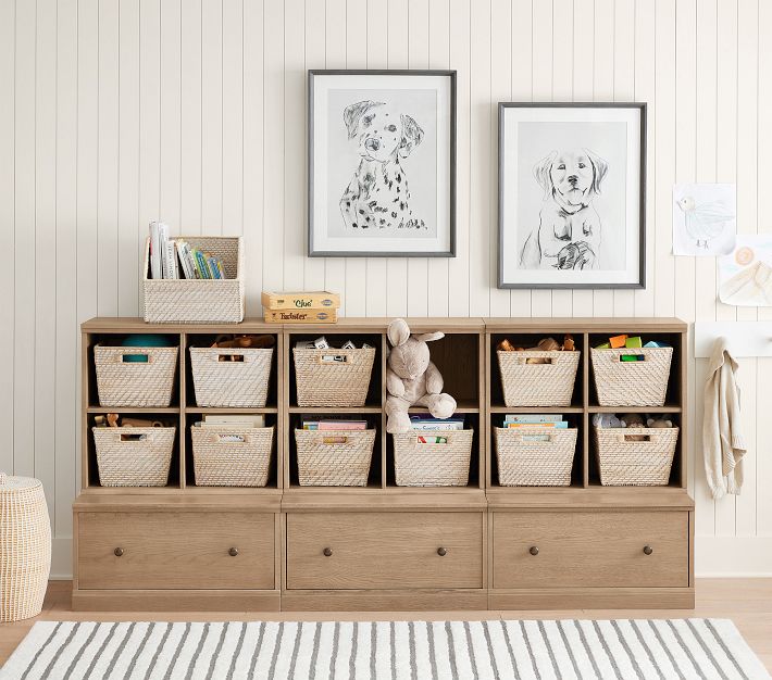 Boite de rangement pliable carton et velours rouge