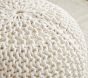 Knit Pouf Ottoman