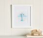 Leslee Mitchell Powder Blue Plane Framed Art