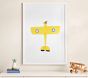 Leslee Mitchell Yellow Plane Framed Art