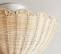 Rattan Bubble Flush Mount (18")