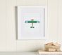 Leslee Mitchell Green Plane Framed Art