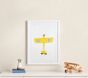 Leslee Mitchell Yellow Plane Framed Art