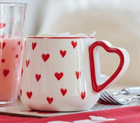 Love Bug Ceramic Hearts Kids Mug | Pottery Barn Kids
