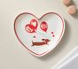 Puppy Love Valentine's Melamine Heart Plate