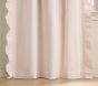 Blush Pleated Ruffle Blackout Curtain