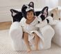Pippa Frenchie Faux Fur Kid Hooded Towel