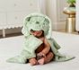 Dino Faux Fur Baby Hooded Towel