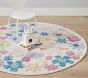 Naomi Carved Floral Round Rug