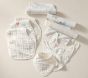 Hot Air Balloon Organic Muslin Bib, Burp &amp; Swaddle Set