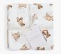 Teddy Bear Muslin Swaddle Set