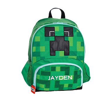 Mackenzie Minecraft™� Creeper Critter Glow-in-the-Dark Backpacks