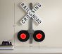 LED Railroad Crossing Metal Sign