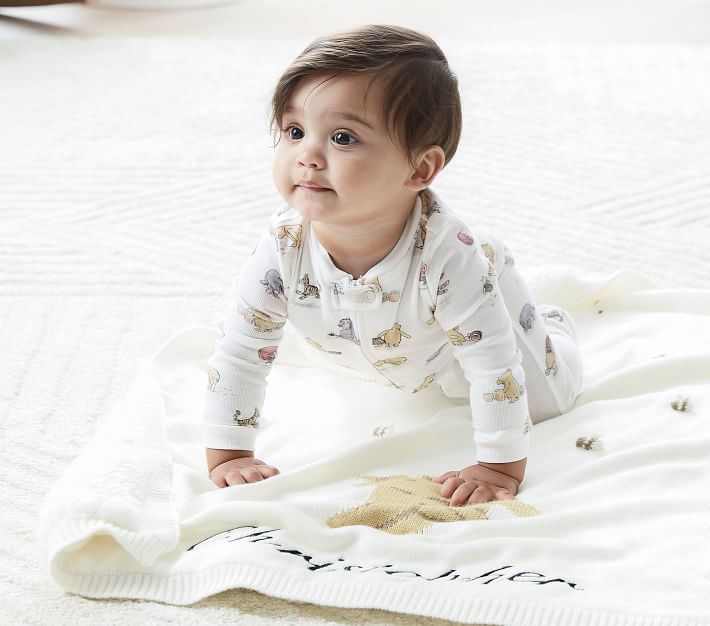 Disney's Winnie the Pooh Heirloom Baby Blanket | Pottery Barn Kids